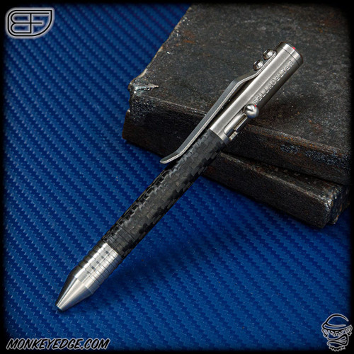 Fellhoelter TiBolt G2 Pen - Titanium Satin w/Carbon Fiber Body