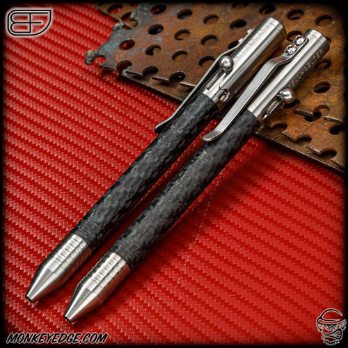 Fellhoelter TiBolt Pen - Titanium Satin w/Carbon Fiber Body