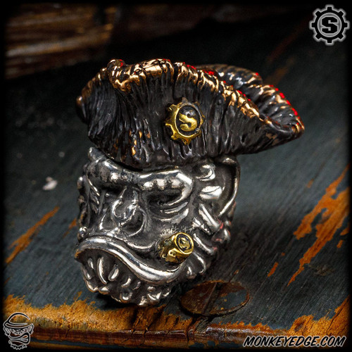 Starlingear Bead: Pirate Chimp - Silver/Copper/Brass (SG3633)
