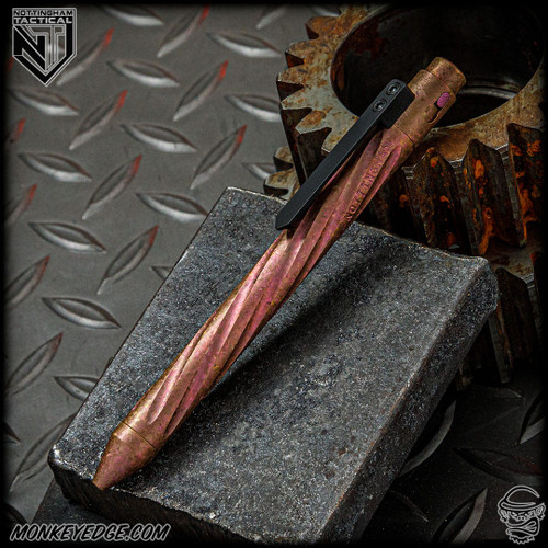 Nottingham Tactical: Standard Pen - Crystal Ti Purple Spiral Fluted - Single Lock