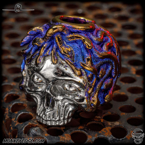 Dmitry Streltsov Bead: Lucky Medusa - Titanium Purple/Bronze