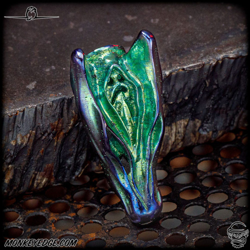 Dmitry Streltsov Bead: Ghost - Titanium Green/Blue