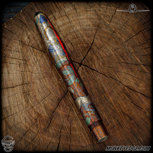 Dmitry Streltsov Pen: Ace - Titanium Pushkin Engraved (DSP0579)