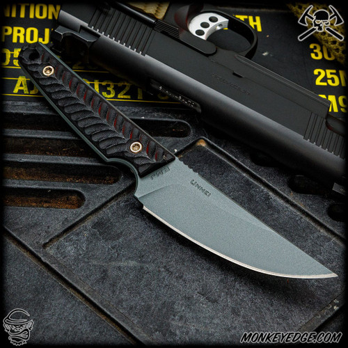 RMJ Tactical Fixed Blade: Unmei - Platinum Grey/Black