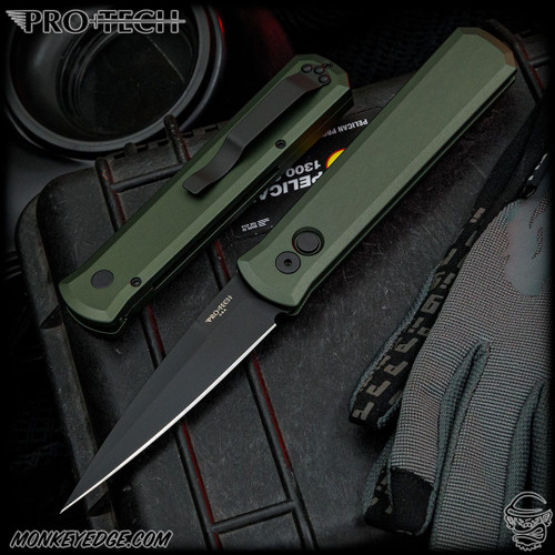 Pro-Tech Knives: Godfather - Black DLC/Green