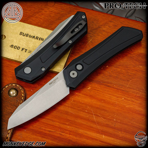 Pro-Tech Knives: Oligarch - Stonewashed/Black