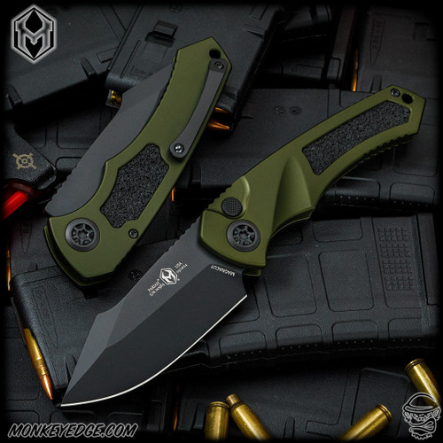 Heretic Knives: Pariah Auto - Black DLC/OD Green
