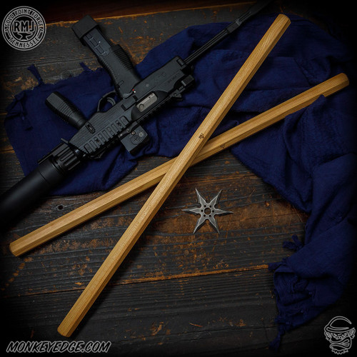 RMJ Tactical: Gold Point Kali Stick Set - Natural
