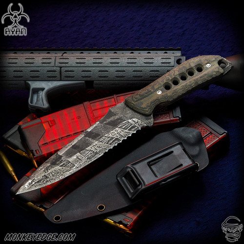 Steve Ryan: Echo XL - Acidwashed/Dirty Olive Micarta