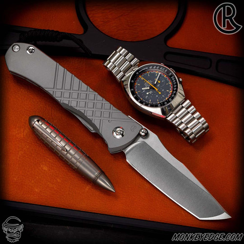 Chris Reeve Knives Folder: Umnumzaan - Tanto Glass Blasted Left Handed