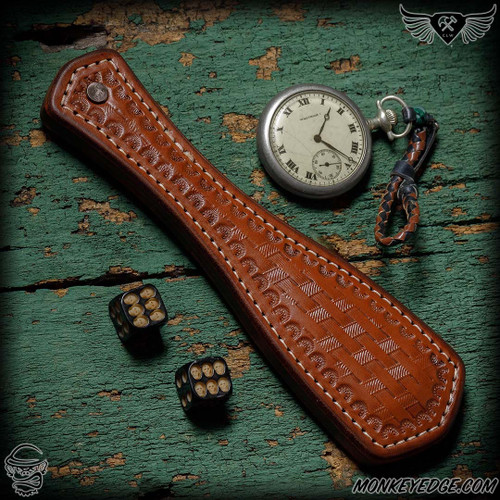 Chattanooga Leather Works: RMJ Tactical SES Sap - Brown Basket Weave