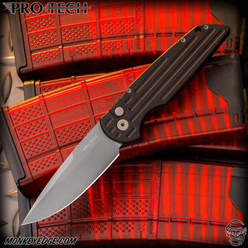 Pro-Tech Knives: TR-3 - Blasted/Black