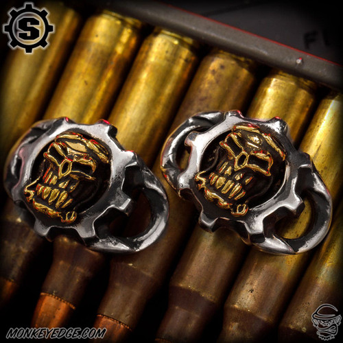 Starlingear Boot Lacers: Gunner Gears - Silver/Brass (Set of 2)