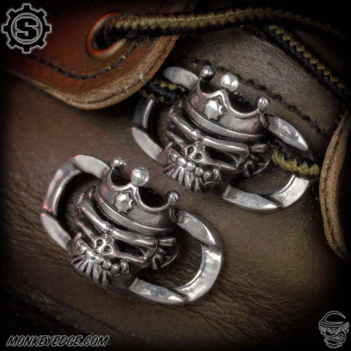 Starlingear Boot Lacers: Howler King - Silver (Set of 2)