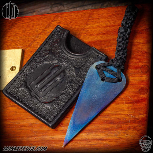 Strider Knives Fixed: Payback Wallet Shiv - Titanium Flamed/Black Cord Wrapped
