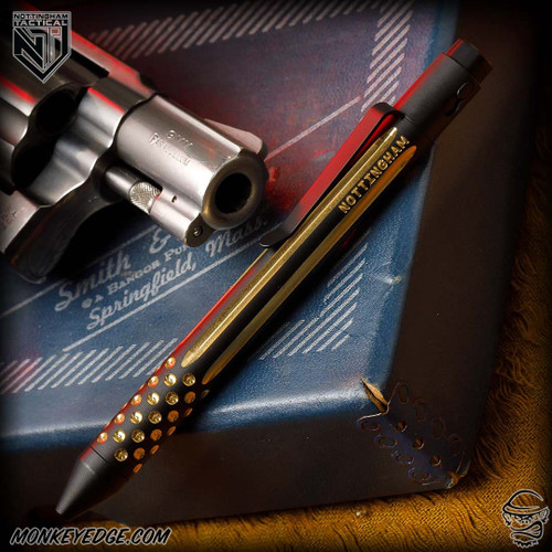 Monkey Edge - Nottingham Tactical Pen: Standard - Brass Two Tone