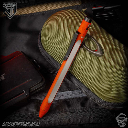 Nottingham Tactical Pen: G2 Full Size - Titanium Two Tone Orange - Trifecta - Single Lock