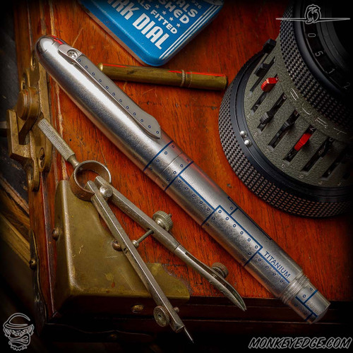 Dmitry Streltsov Pen: Ace - Titanium Satin/Blue