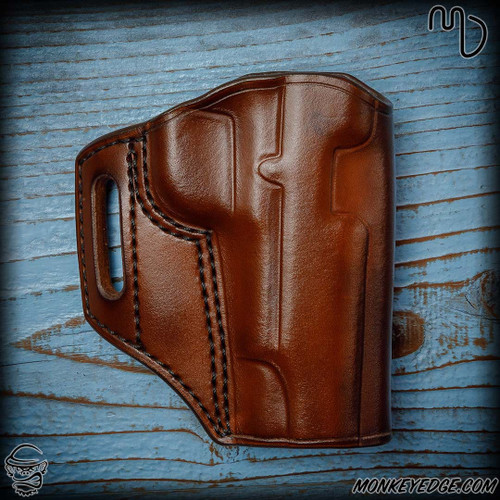 Del Fatti Leather: SLP-NR Holster - 1911 Commander - Dark Brown