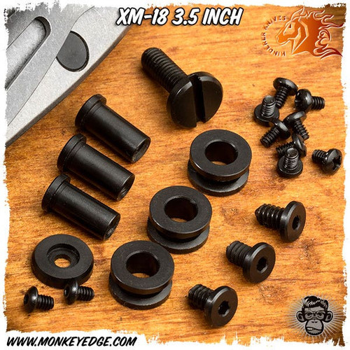 Hinderer Hardware Kit: XM-18 3.5 Inch - Stainless Steel Black Nitride