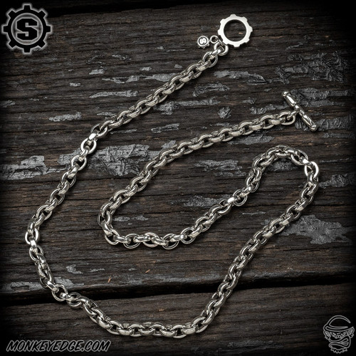 Starlingear Chain: Microline Plain Medium Link 24 Inch - Silver