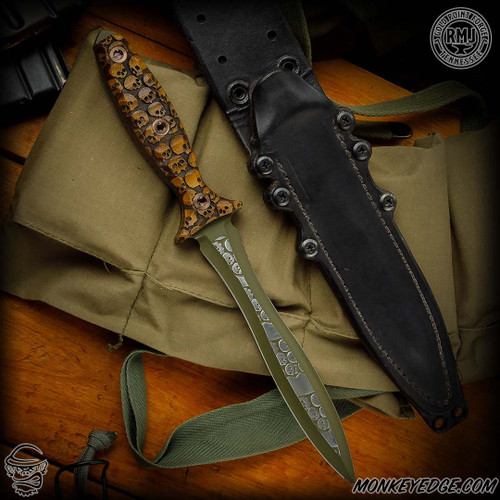 RMJ Tactical: Gold Point Custom Jungle Dagger - Catacombs/Black