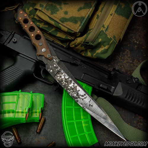 TAS Knives Fixed Blade: Nazgul - Acid Etched/Titanium (TSK0013)