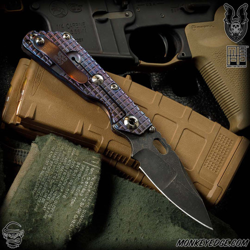Mick Strider Custom: SnG Spearpoint Nightmare Trisula Grind - Black Magma/Two Tone Monkey Edge FRAG Pattern (MSC0446)