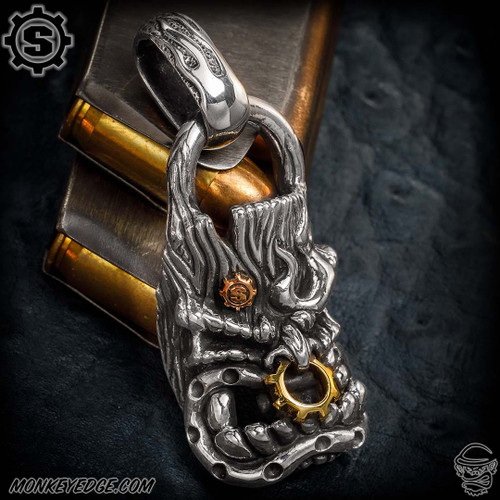 Starlingear Pendant: Thug Tiki 2024 Full Face - Silver/Brass/Copper