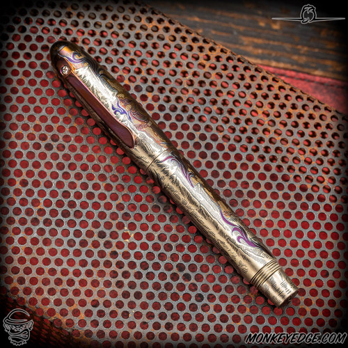 Dmitry Streltsov Pen: Ace - Titanium Inferno Engraved (DSP0627)