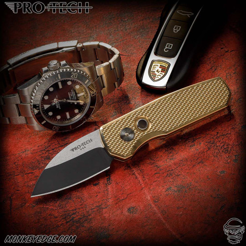 Pro-Tech Knives: Runt 5 - Two Tone/AlBronze - CCKS Spring