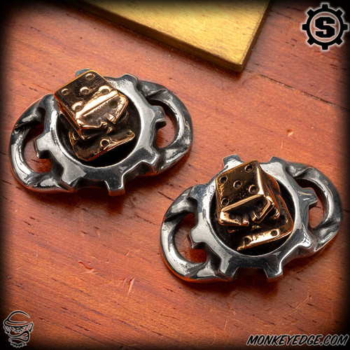 Monkey Edge - Starlingear Boot Lacers: Gear Lucky - Silver/Copper