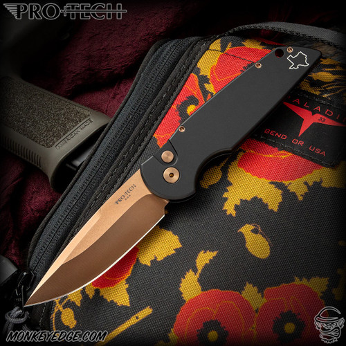 Pro-Tech Knives: TR-3 - Rose Gold/Black - Blade 2025