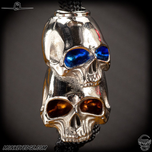 Dmitry Streltsov Bead: Lucky Twins - Titanium Polished