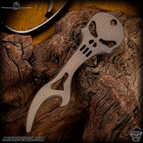 Dmitry Streltsov Bottle Opener: Skull - Titanium Textured Bronze