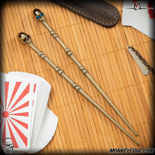Dmitry Streltsov Chopsticks: Titanium Bronze Skulls