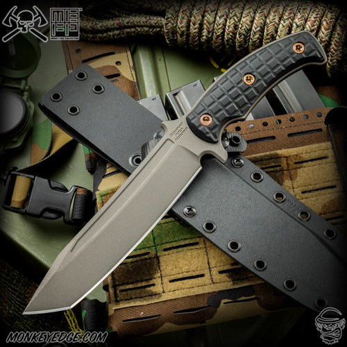 RMJ Tactical Fixed Blade: Combat Asia - Tungsten Monkey Edge FRAG Pattern