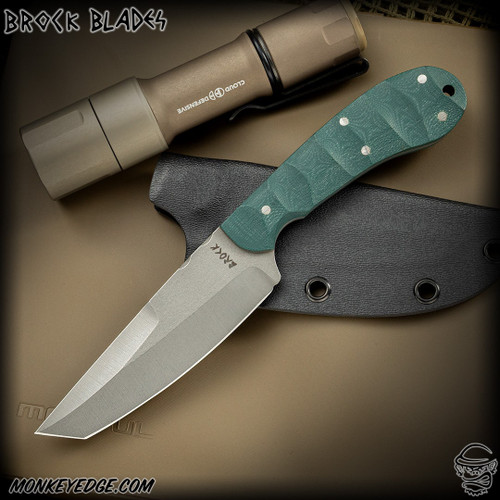 Brock Blades: Combat Options Tanto - Acidwashed/Green G10