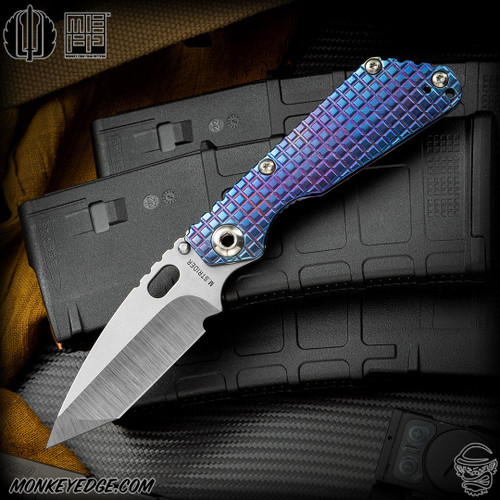 Strider Knives Folder: SnG Tanto - Two Tone/Flamed Monkey Edge FRAG Pattern