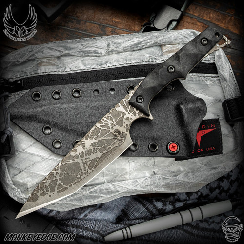Bawidamann Blades: Spectre - Acid Etched/Distressed Silver Vein