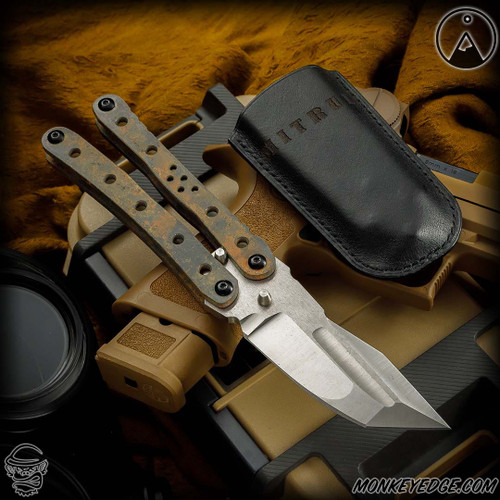 TAS Knives Folder: Mitrul Balisong - Tumbled/Titanium (TSK0026)
