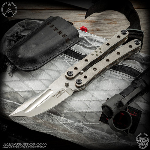 TAS Knives Folder: Mitrul Balisong - Tumbled/Titanium (TSK0028)