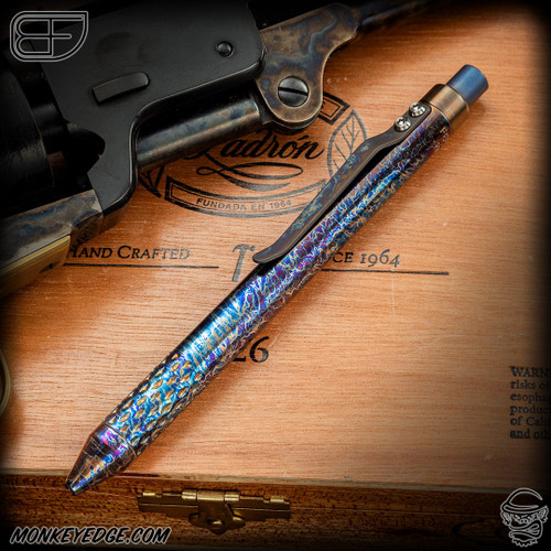 Fellhoelter TiCkler Pen Prototype - Titanium Apocalypse Ano w/Drip Tip Cptn Axel Collab