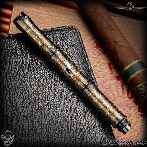 Dmitry Streltsov Pen: Kamikaze - Tsuba Engraved (DSP0713)