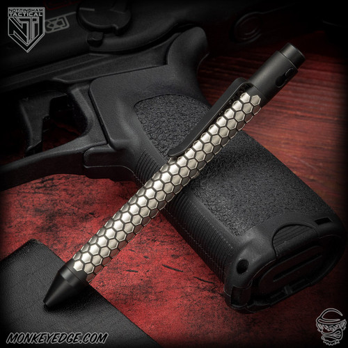 Nottingham Tactical Pen: Standard - Titanium Two Tone Black - Honey Badger - Single Lock