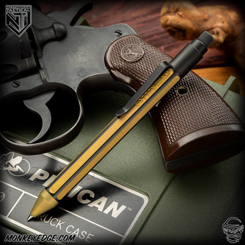 Nottingham Tactical Pencil: Leadslinger - Titanium Two Tone Gold - Old School - 0.7mm