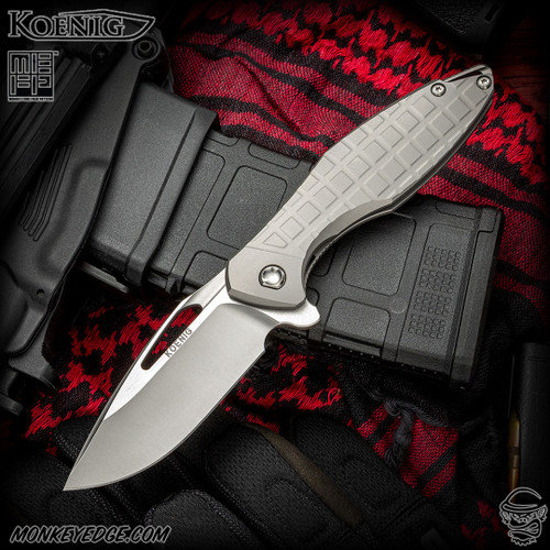 Koenig Knives: Arius - Two Tone/Blasted Monkey Edge FRAG Pattern