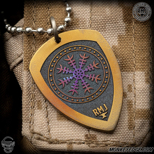 RMJ Tactical: Gold Point Pendant Valhalla - Titanium Flamed