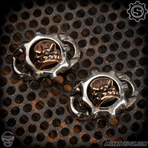 Starlingear Boot Lacers: Gear Motherfucker - Silver/Copper (Set of 2)