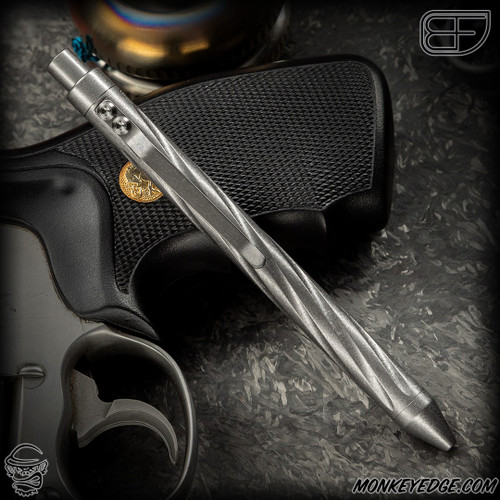 Fellhoelter TiCkler Pen - Titanium Tumbled Spiral Fluted